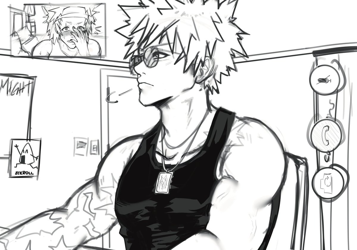 zckroll's tweet photo. long distance mission calls or smth 

#krbk #kiribaku https://t.co/y45uq6VQtL