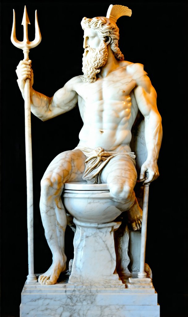 _Swale_'s tweet photo. Poseidon doesn't need a flush button
#AI #Art #AIart https://t.co/ghSYK55IKB