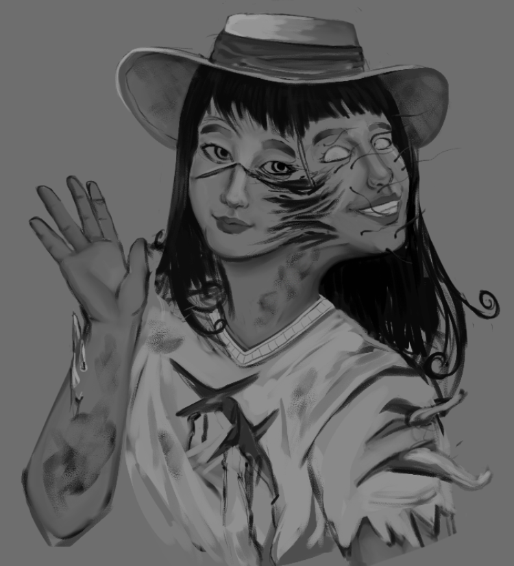Kakisako2's tweet photo. Tis done yipee #spiritdbd #DeadbyDaylight #dbdfanart https://t.co/jiMASIJPyj
