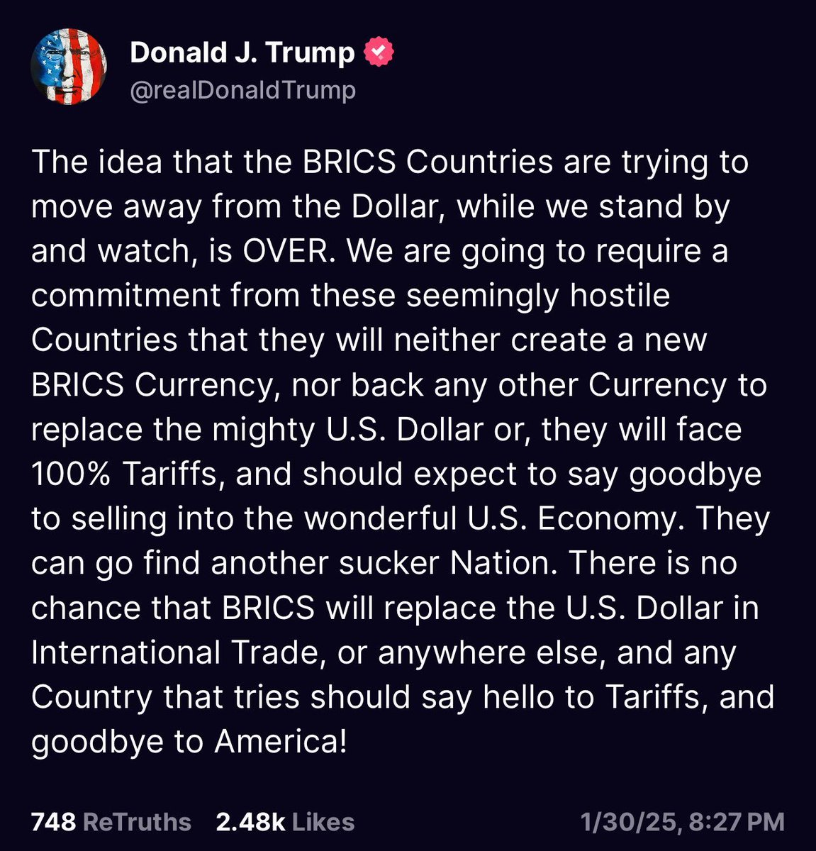 Tariff tweet media