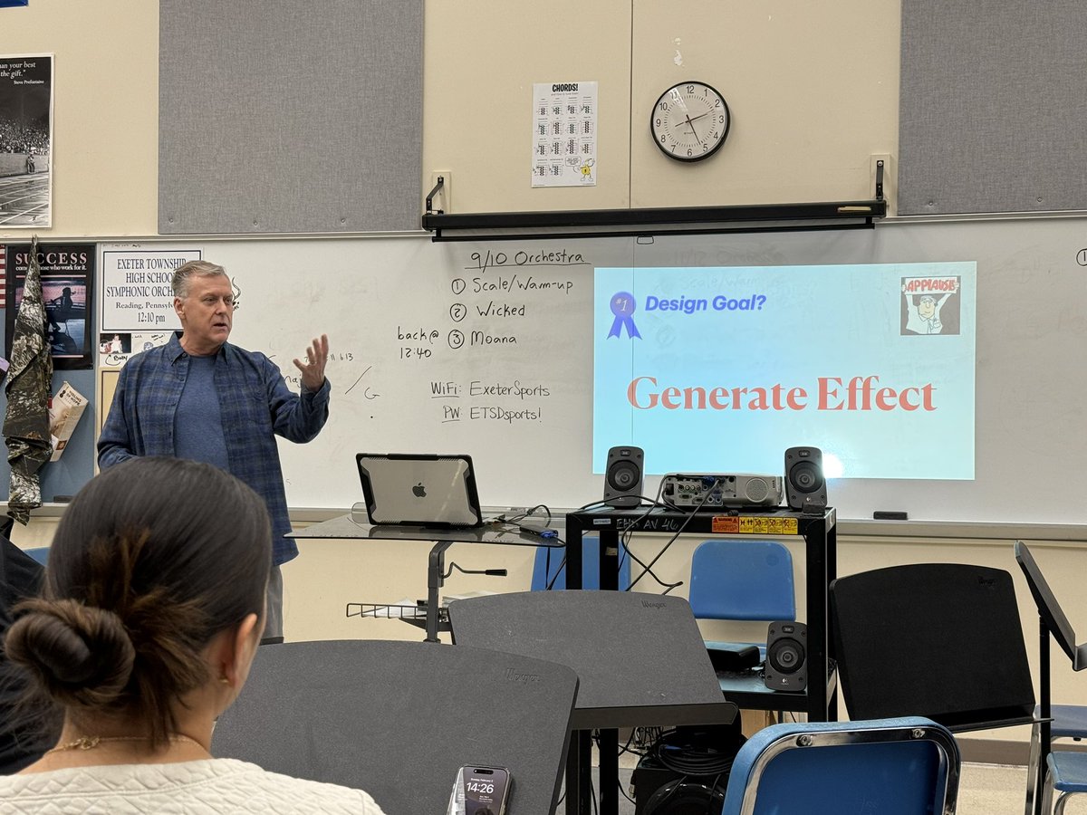 cedarcrestband's tweet photo. On Sundays, we learn! Taking the day to be better teachers at the Cavalcade of Bands Design Summit! Thanks to Scott Koter for being the keynote speaker and to all presenters for sharing great ideas! #clinicday #gettingbetter #tipsandtricks #FalconPride #YeahBand https://t.co/5kH7GgBmTx