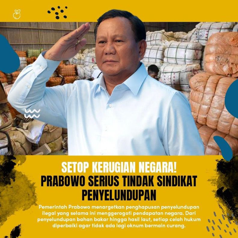 Amykhaila's tweet photo. Stop kerugian negara! Prabowo serius tindak sindikat penyelundupan

Pagii Adi Hidayat Arsenal Senin Lakers https://t.co/JOw6KlzlL8