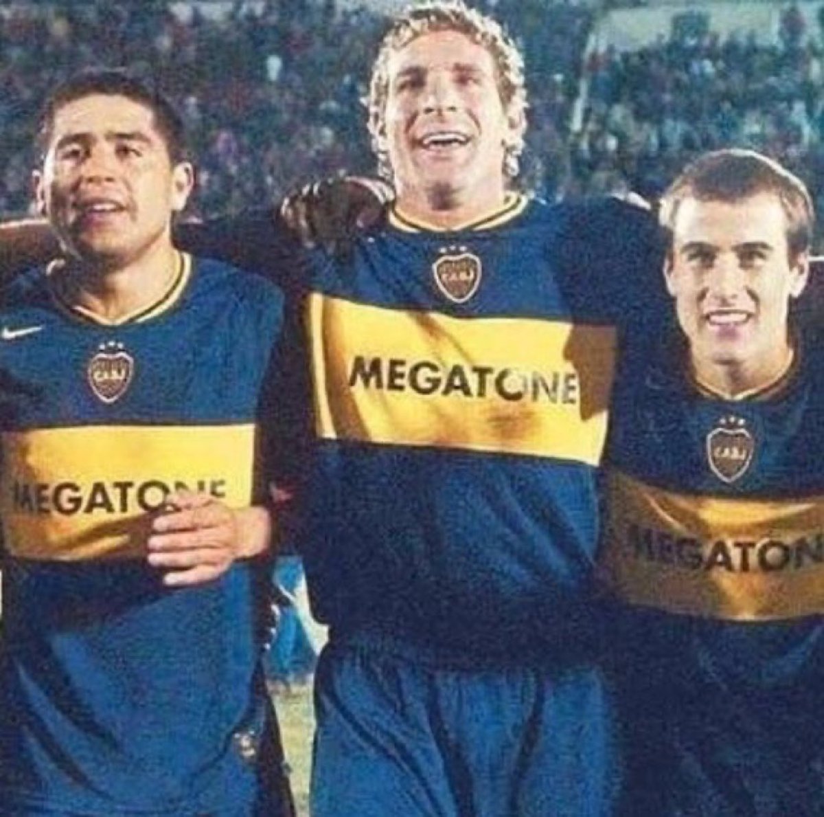 Riquelme, Palermo e Palacio. O trio infernal do Boca Juniors que conquistou o título da Copa Libertadores de 2007.