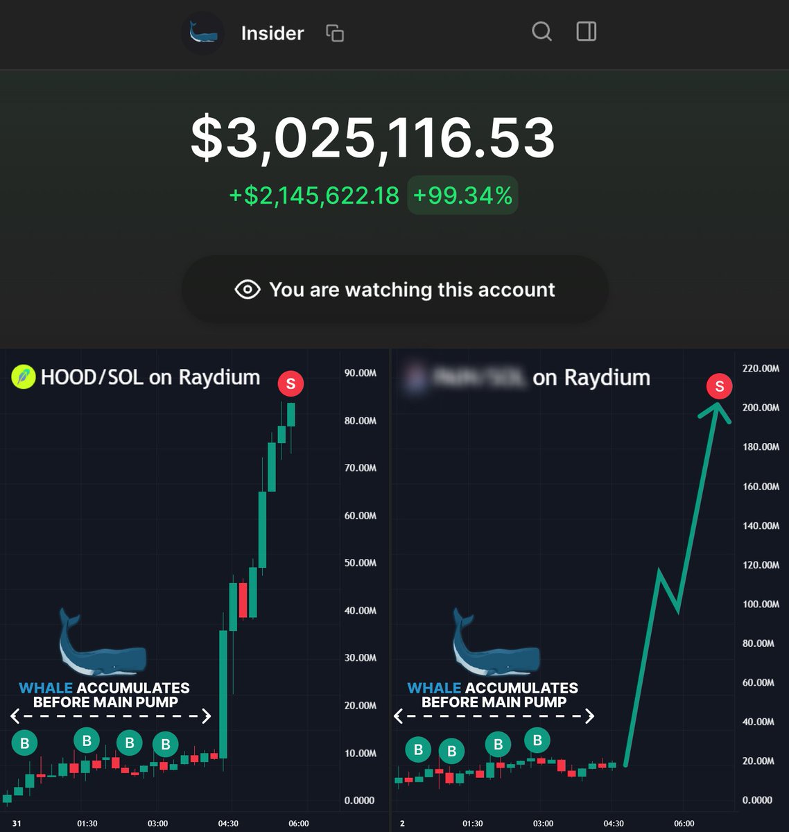 0xChainMind's tweet photo. This whale wallet is aping in every trend memecoin BEFORE PUMP!

He made 370x on $VINE, 460x on #JELLYJELLY, 200x on $HOOD

I researched his wallet and strategy and found his next 1000x bets

Here are 3 whale wallets and their next plays🧵👇 https://t.co/D3nhNk9LLC