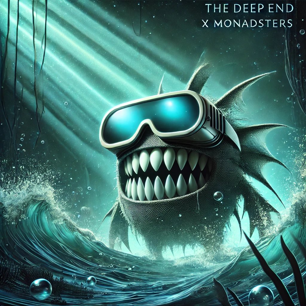 TheDeepEnd (@toodeepnfts) on Twitter photo TheDeepEnd x Monadsters
2222 NFTs from <a href="/Monadsters/">Monadsters</a>
brings alive the horrifying, nightmarish creatures from the Monad Universe.
HIDE BEFORE THEY CATCH YOU!
..or dive DEEPER 🌊 TheDeepEnd x Monadsters
2222 NFTs from <a href="/Monadsters/">Monadsters</a>
brings alive the horrifying, nightmarish creatures from the Monad Universe.
HIDE BEFORE THEY CATCH YOU!
..or dive DEEPER 🌊