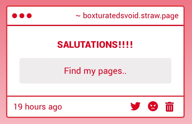 boxturated's tweet photo. // Answering gimmicks I was unable to 

1. I FEAR I AM UNABLE TO FRIEND!!!!!!!!!!! KKEKEEKKEKEHAAHAHHA!!!!!!!!

2. HOME?!?!?!?!?!!?!!!!!?!! THE CANVAS IS NOT HOME!!!!!!!!! 

3. Yes !! /ooc https://t.co/kbGeUXddB1