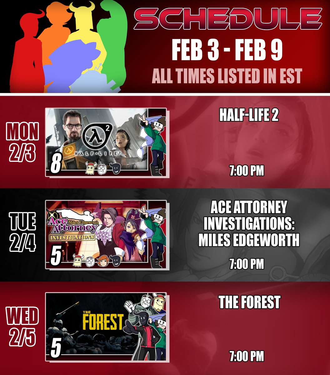 CATVGaming's tweet photo. And thus, the schedule arrives once more. https://t.co/GMKxUfZ9DP