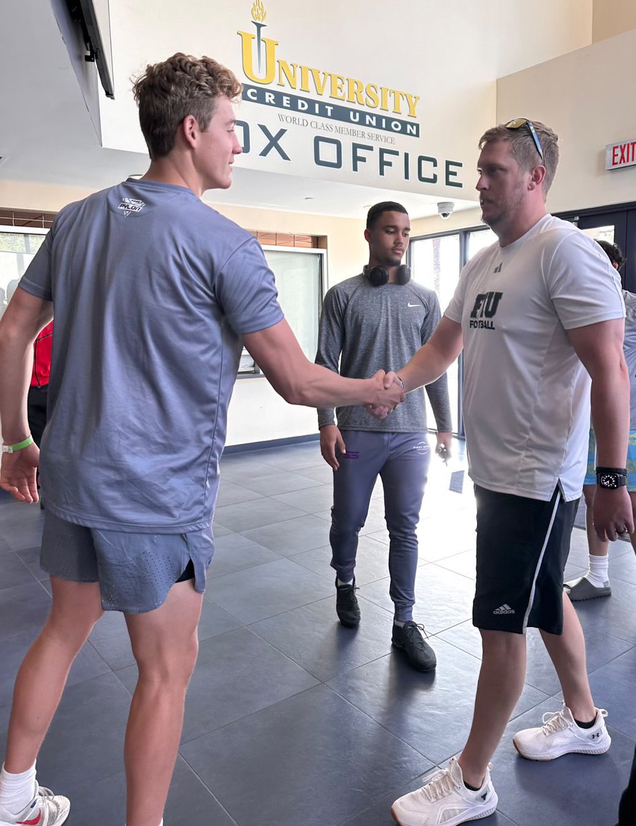 Jackson Gravlee 6'5" 216lb QB (@jacksongravlee) on Twitter photo Great visit <a href="/FIUFootball/">FIU Football</a> today! Amazing campus, facilities, and culture! Really appreciated <a href="/QB_CoachColeman/">Nick Coleman</a>, <a href="/HCWillieSimmons/">Coach Willie Simmons</a>, and <a href="/CoachSolomonP/">Solomon Perez</a> for taking the time to talk and visit!
<a href="/RealCoachK_/">Kadeem Rodgers</a> <a href="/EHSfootball1839/">Episcopal High School Football</a> <a href="/EricKresser/">Eric Kresser</a> <a href="/FST_CoachNowell/">Coach Erik Nowell</a> <a href="/moneylee_/">Levi Babin</a> <a href="/FDPfootball1/">First Down Performance</a> Great visit <a href="/FIUFootball/">FIU Football</a> today! Amazing campus, facilities, and culture! Really appreciated <a href="/QB_CoachColeman/">Nick Coleman</a>, <a href="/HCWillieSimmons/">Coach Willie Simmons</a>, and <a href="/CoachSolomonP/">Solomon Perez</a> for taking the time to talk and visit!
<a href="/RealCoachK_/">Kadeem Rodgers</a> <a href="/EHSfootball1839/">Episcopal High School Football</a> <a href="/EricKresser/">Eric Kresser</a> <a href="/FST_CoachNowell/">Coach Erik Nowell</a> <a href="/moneylee_/">Levi Babin</a> <a href="/FDPfootball1/">First Down Performance</a>