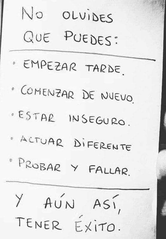 No olvides que puedes: