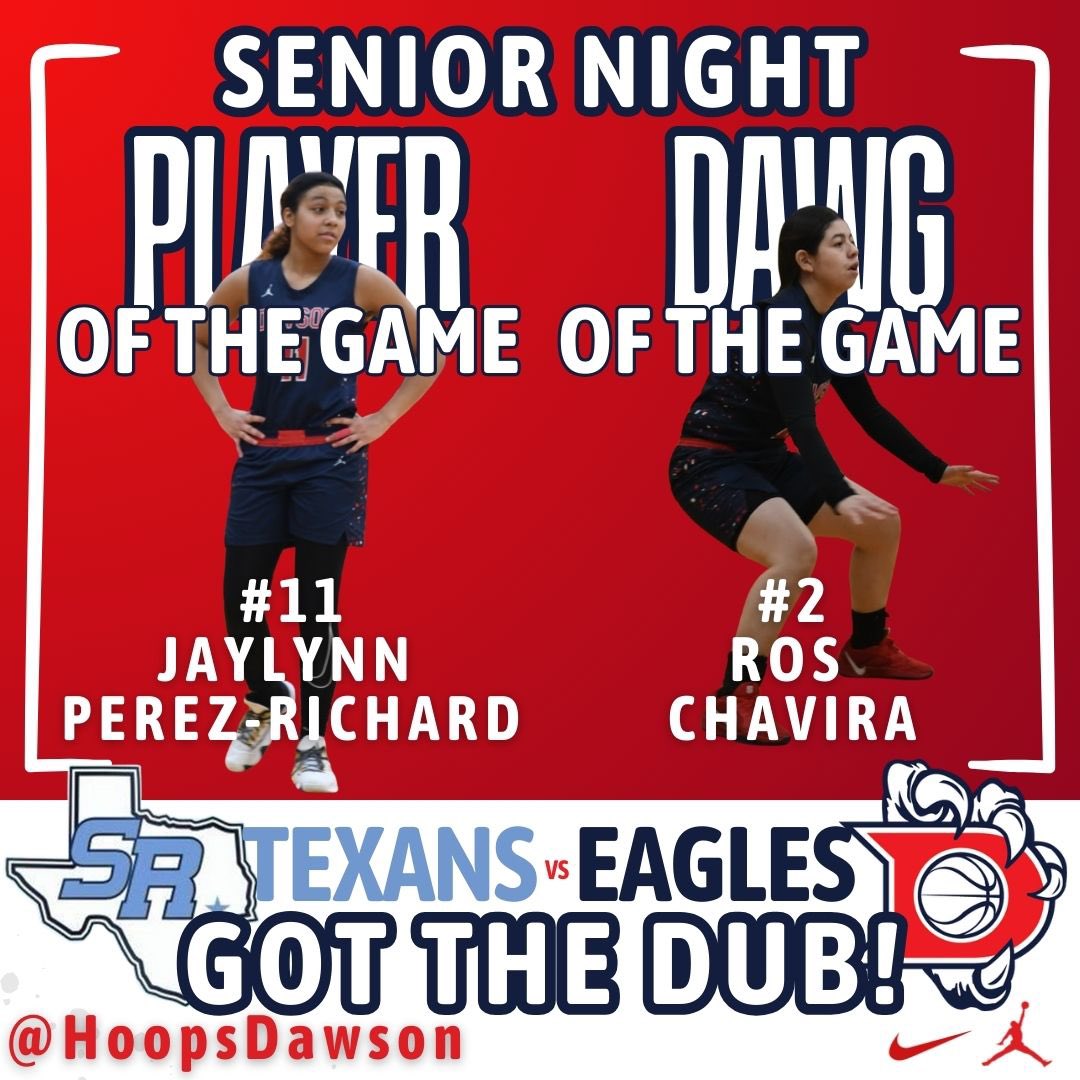 Player &amp; Dawg of the Game for our Senior Night Dub! 💪🏾😇  <a href="/DawsonHighSchl/">Dawson Eagles</a> <a href="/AthlPearlandisd/">Pearland ISD Athletics Department</a> <a href="/drdavis111/">Dr. David Davis</a>