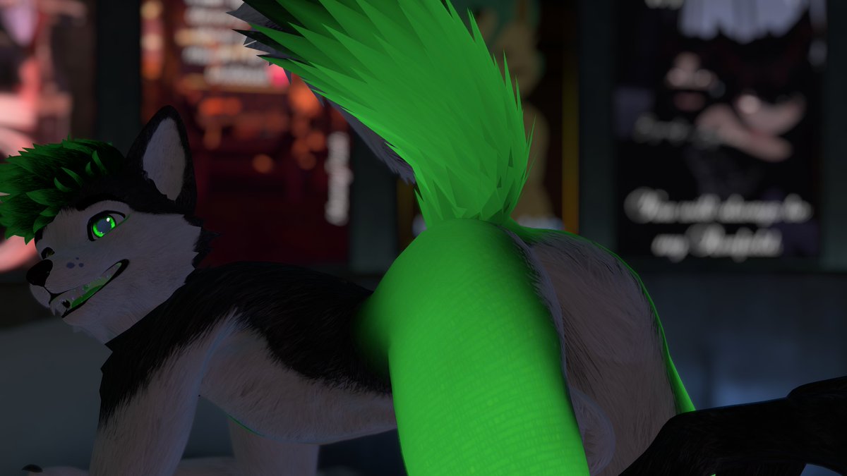 _IseTheHusky_'s tweet photo. Being a bit of a naughty husky today~ 💚 #nsfw #furry #furrynsfw #lewd #VRChat #ass #furrylewd https://t.co/YUDlbJ741v