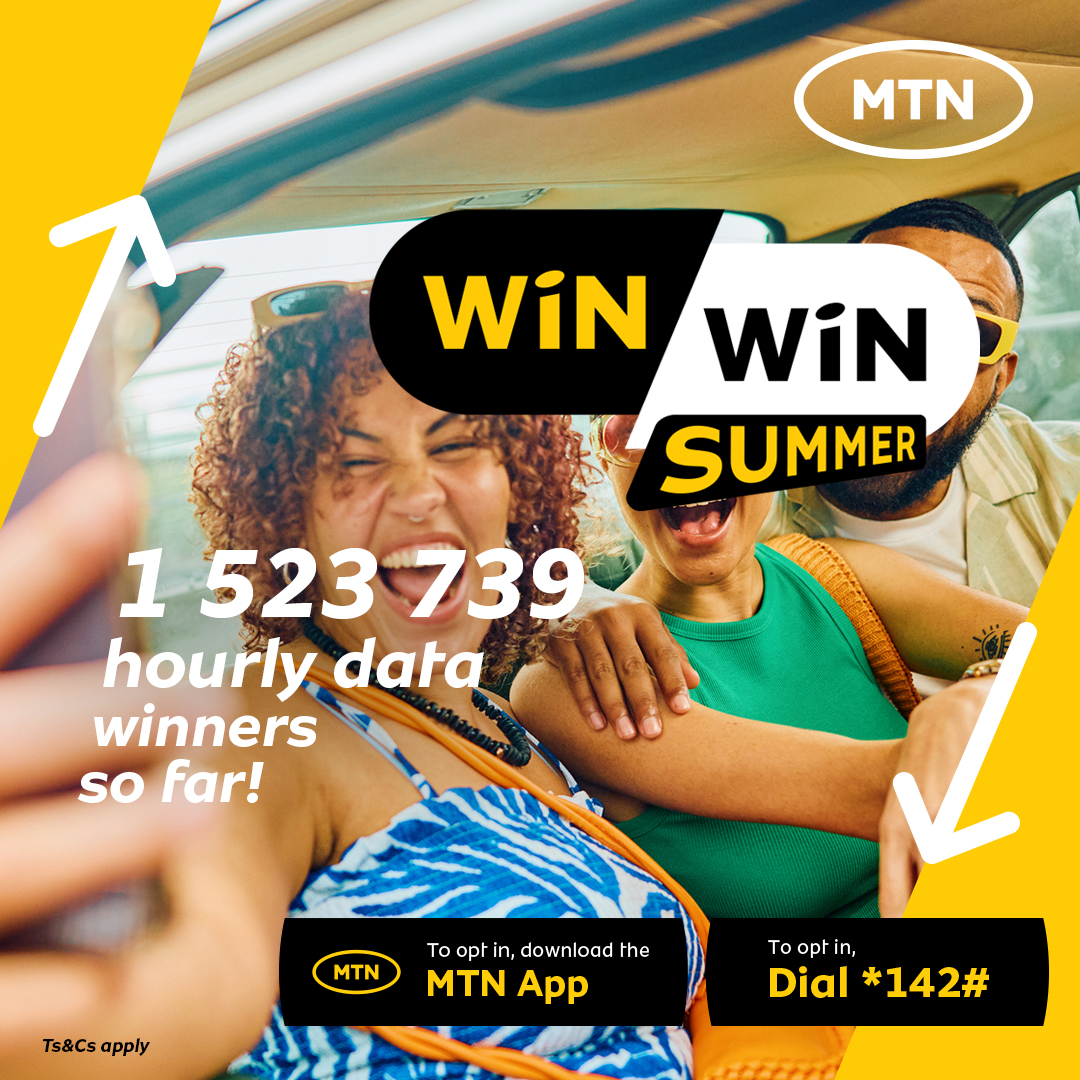 MTNza's tweet image. 📣 📣📣 We're making winners every hour &amp;amp; every day this #WINWINSummer! 💪 And we're still gonna make more! 💰💰💰 Simply opt-in via the MTN App or by dialling *142#. Buy 1GB or more &amp;amp; stand a chance to win your share of R75 MILL this #MTNSummer, on SA’s best network* T&amp;amp;C apply