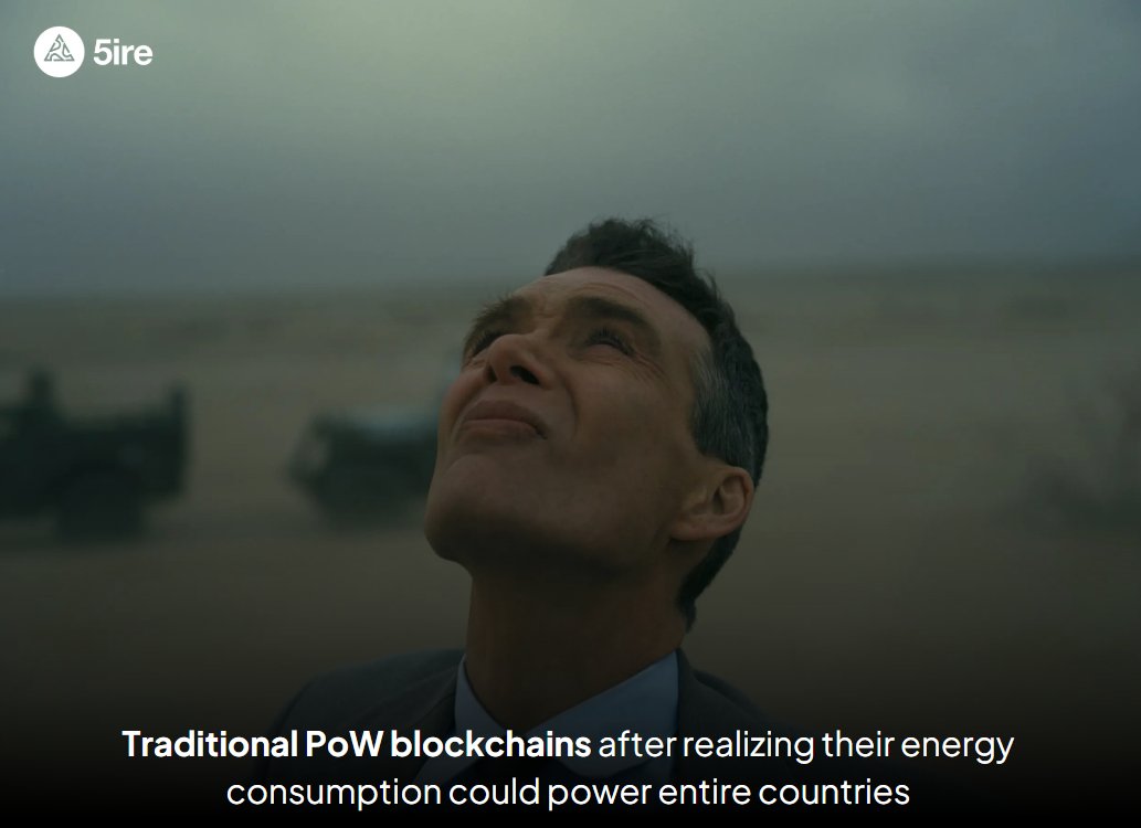 ⚡Energy hungry blockchains are stuck in the past.⚡

🔉5ireChain is leading the way with Sustainable Proof of Stake, because the future shouldn’t come at the planet’s expense. 🔗