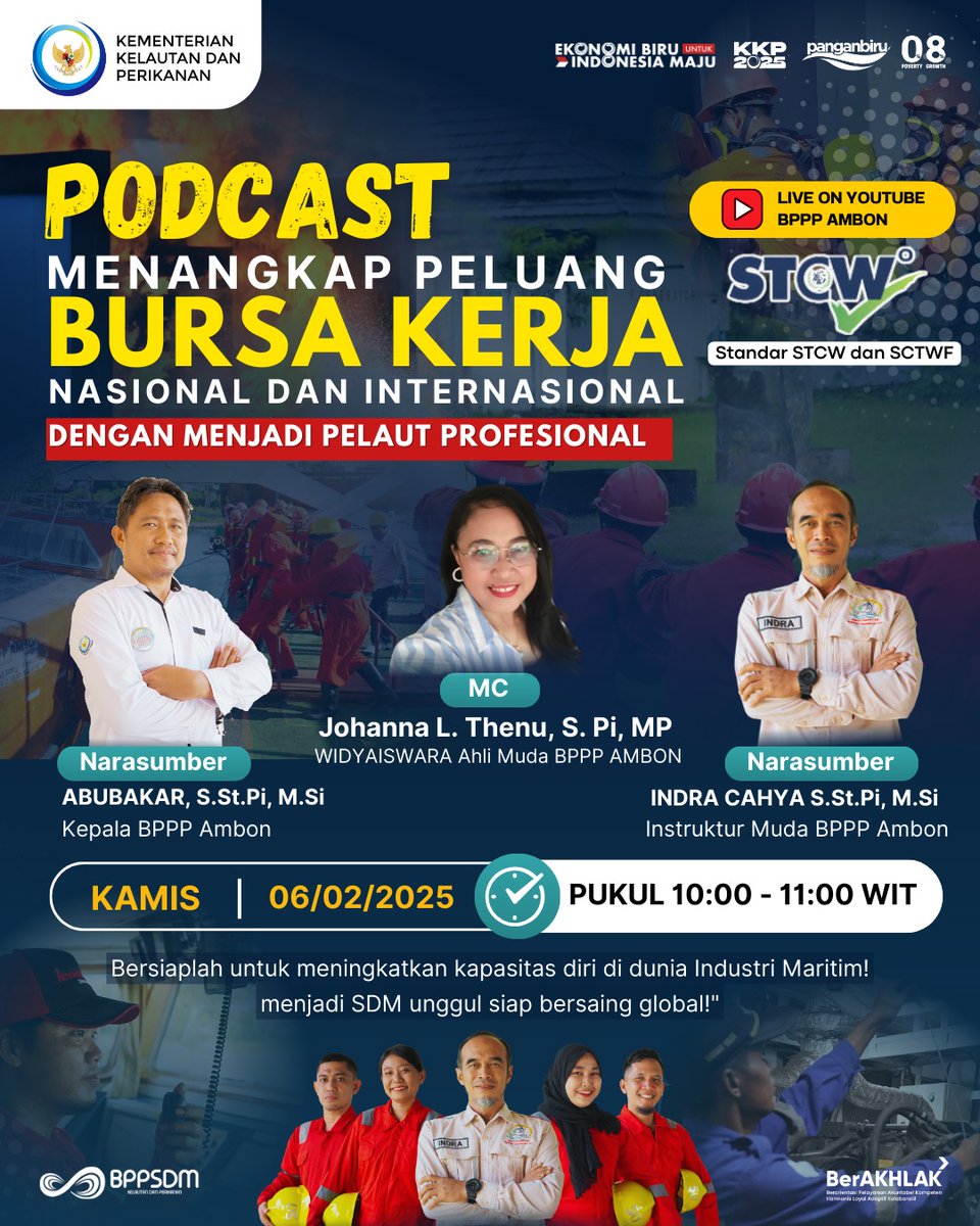 bppsdm_bp3ambon's tweet photo. Salam super sahabat #minamania , masih penasaran ya apa aja sih layanan pelatihan kepelautan yang diselenggarakan oleh BPPP Ambon dan untuk apa saja pelatihan itu.. https://t.co/5DowmQKEYG