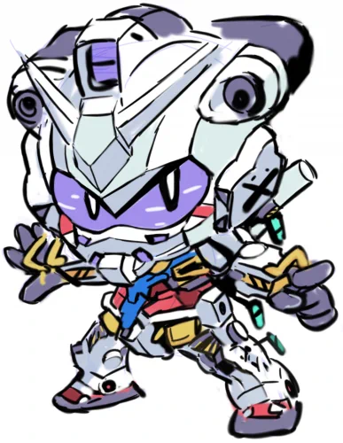 ソニックベースでジークアクス版ガンダムちゃん。こっちが正解ですね。バルカンユニットがチャームポイントになるとガンダムが言ってます。 