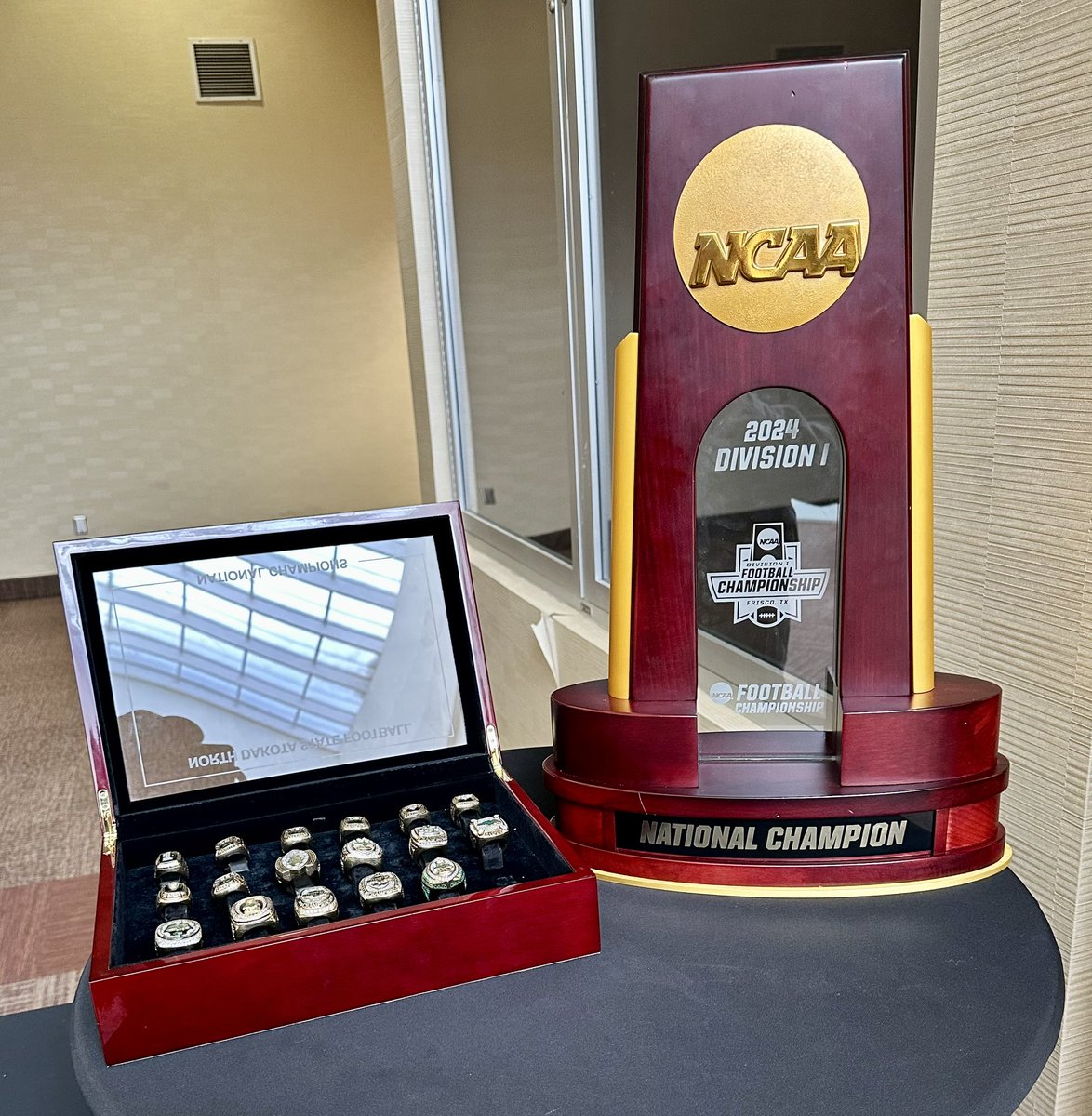 Had an amazing Junior day visit at 🏆 <a href="/NDSUfootball/">NDSU Football</a>! Thank you <a href="/CoachGrantOlson/">Coach Grant Olson</a> @joeBeschorner <a href="/CoachLJ38/">Carlton Littlejohn</a> <a href="/NickGoeser/">Nick Goeser</a> for talking to me. Can’t wait to come back for summer camp and compete. Go Bison! 🤘

@coachbenburk <a href="/LSHSCougarsFB/">Lakeville South Football</a>