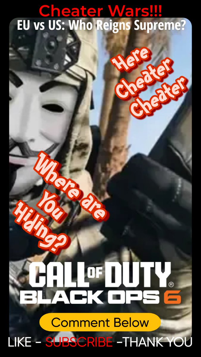 Dethtripper's tweet image. Cheater Wars: EU vs US - Which COD BO6 Server Reigns Supreme? youtu.be/NMHL6XImv84?si… via @YouTube #CallofDuty #BlackOps6 #CODCheaters #USServers #EUServers #CheaterInvasion #Dethtripper #DethG #DethGaming #Activision #YouTubeShorts