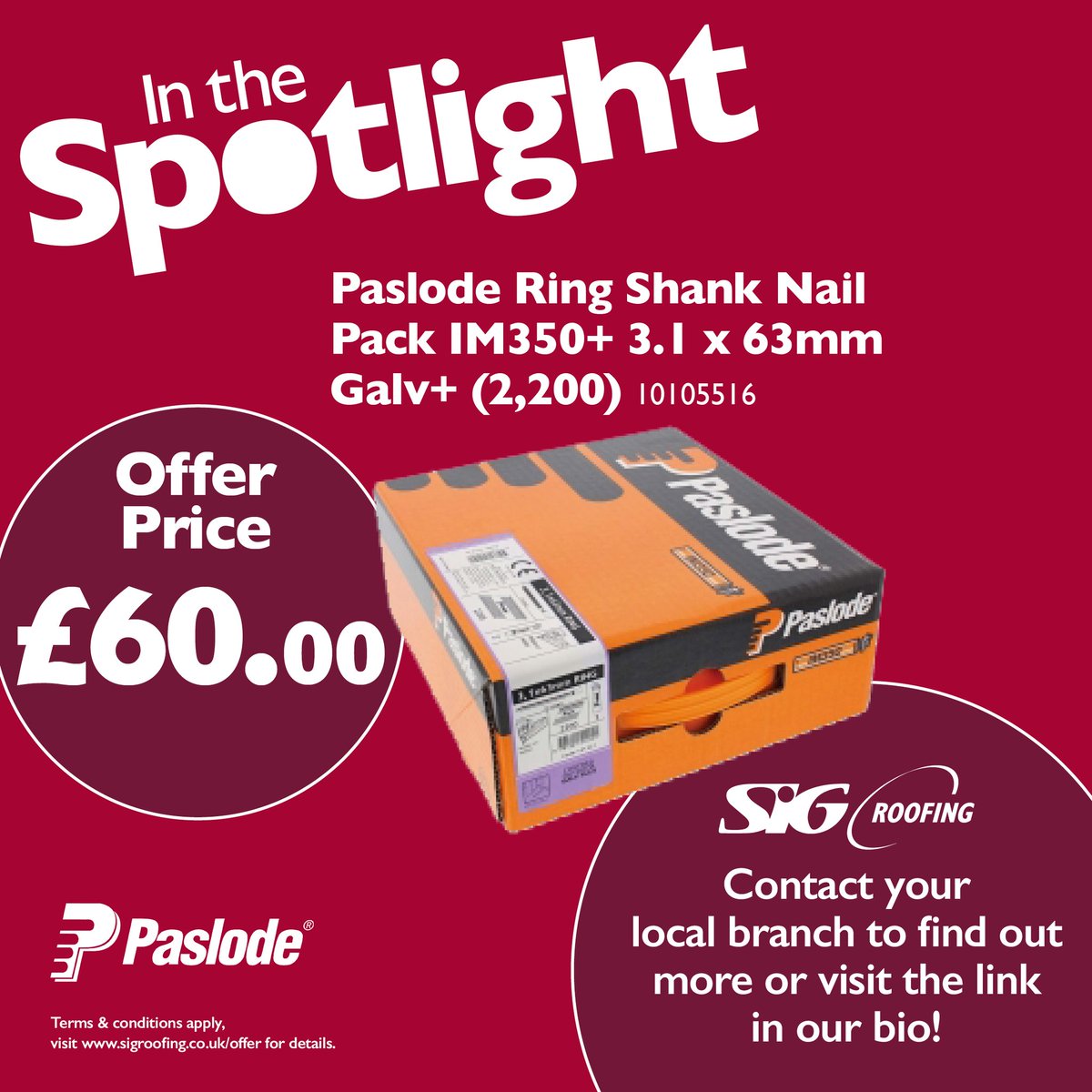 🏷️❗IT'S LIVE❗🏷️

Our February Spotlight offers are now here, available all throughout the month. Pop in to your local store today to take advantage of the offers, or to find out more about them, click here:
sigroofing.co.uk/spotlight-deal…