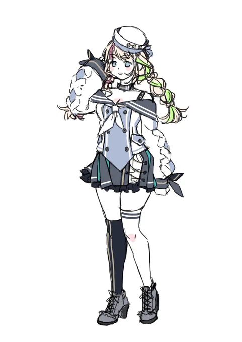 昨日描いたセーラー別ver 