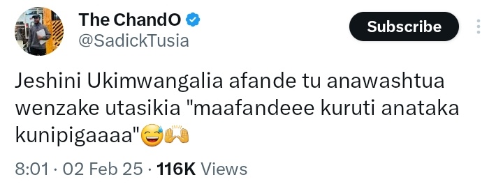 TheForgexx's tweet photo. Huyu Jamaaa ametweet hivi " Jeshini ukimwangalia afande tu, anawashtua wenzake utasikia 'maafandeee kuruti anataka kunipigaaa" " 😂.. Hizi ndio replies za watu waliofika jeshini zenye vihoja 😁

Check the thread 💔 🙆🏽‍♂️ https://t.co/8Bd5oTyXaE