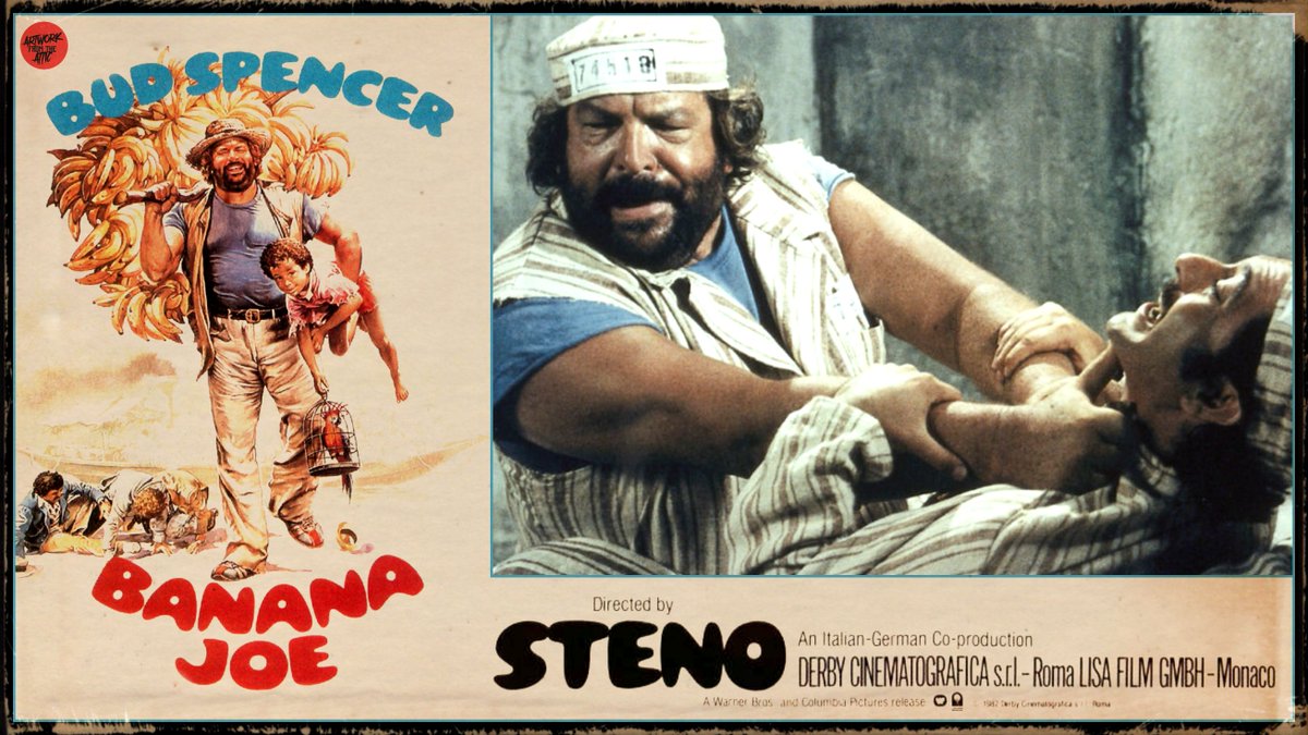 videovampir's tweet photo. "He's big, he's funny, he's... Banana Joe. You'll love him!"
#bananajoe #stefanovanzina #budspencer #80s #artwork #lobbycard https://t.co/qLWnPcsAKd