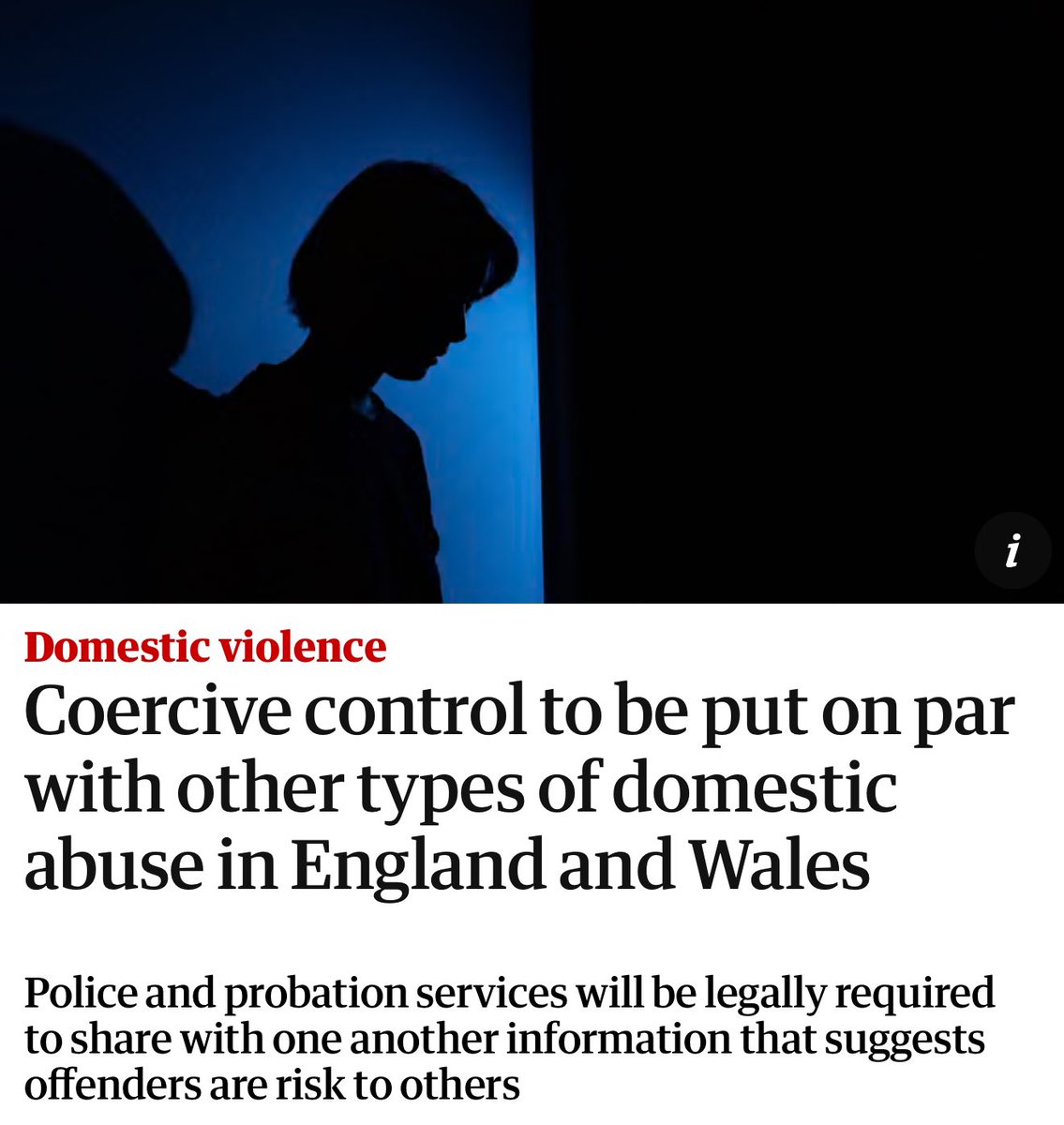 Coercive control is the foundation of domestic abuse, often a precursor to fatal violence and DA-related suicide. From today, offenders sentenced to 12+ months will be managed under Mappa, with police and probation legally required to share risk info.
➡️ theguardian.com/society/2025/f…