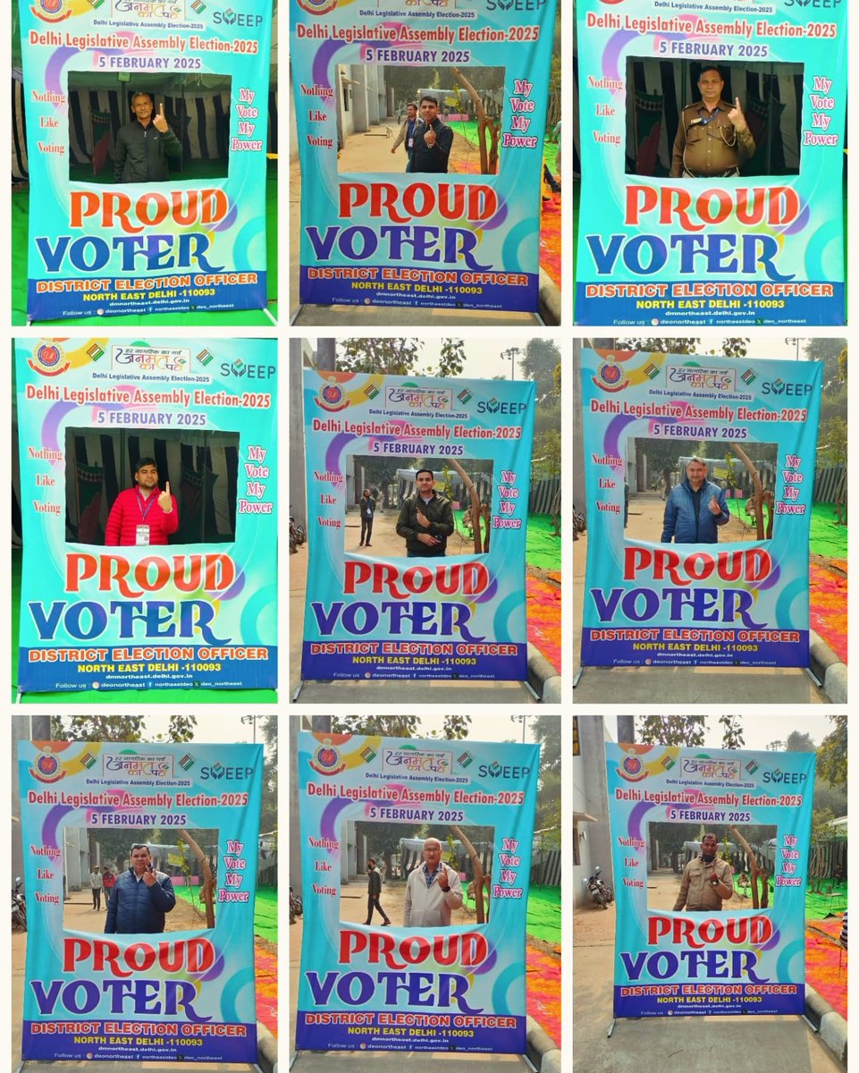 dm_northeast's tweet image. Are you a proud Voter??

Cast ur vote and post ur selfie 🤳 on social media ✨✨

Don't Forget to tag us ✨🙏

Postal Ballot Voting of District North East Delhi on 02.01.2025.

#ChunavKaParv 
#DeshKaGarv 
#GeneralElection2024 
@CeodelhiOffice
@ECISVEEP