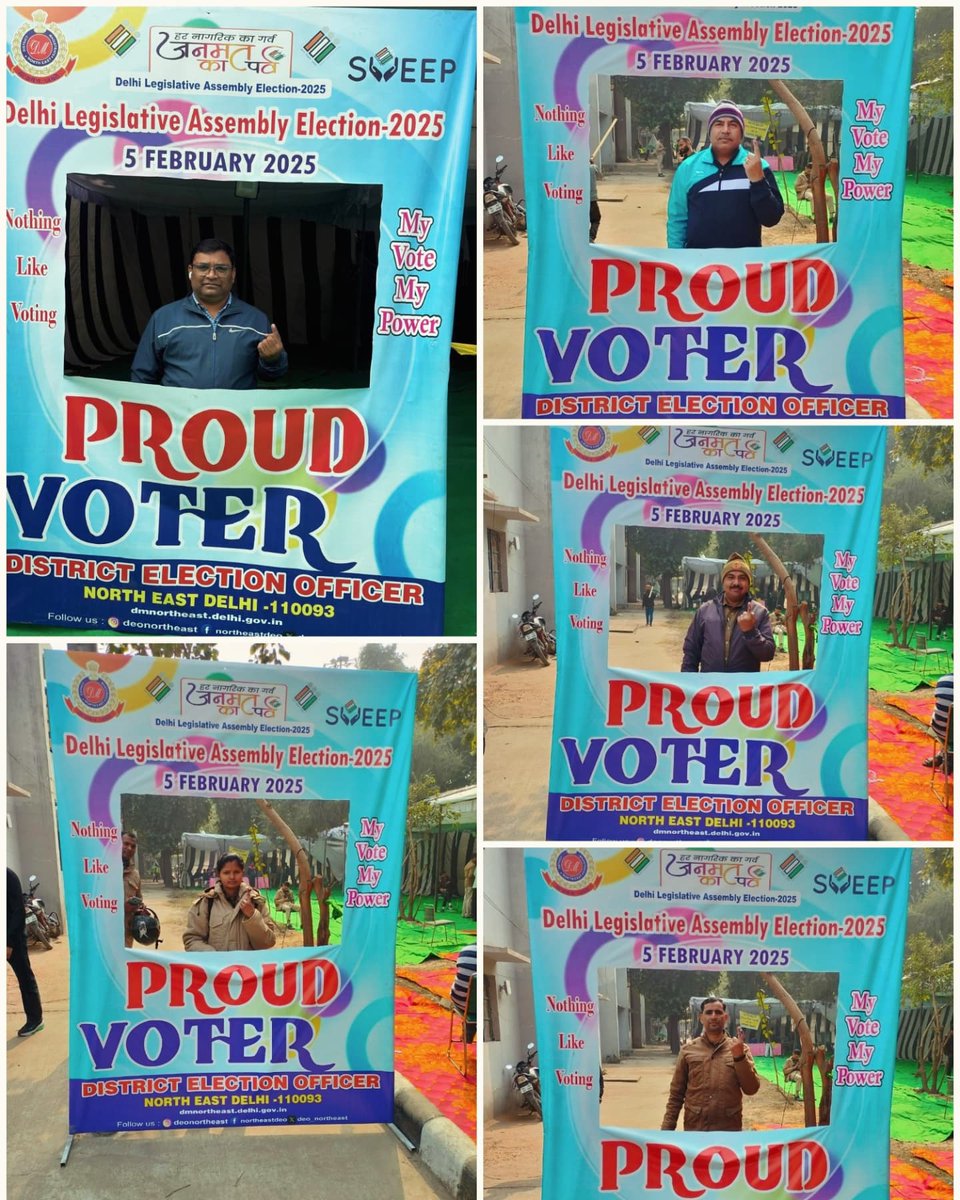 dm_northeast's tweet image. Are you a proud Voter??

Cast ur vote and post ur selfie 🤳 on social media ✨✨

Don't Forget to tag us ✨🙏

Postal Ballot Voting of District North East Delhi on 02.01.2025.

#ChunavKaParv 
#DeshKaGarv 
#GeneralElection2024 
@CeodelhiOffice
@ECISVEEP