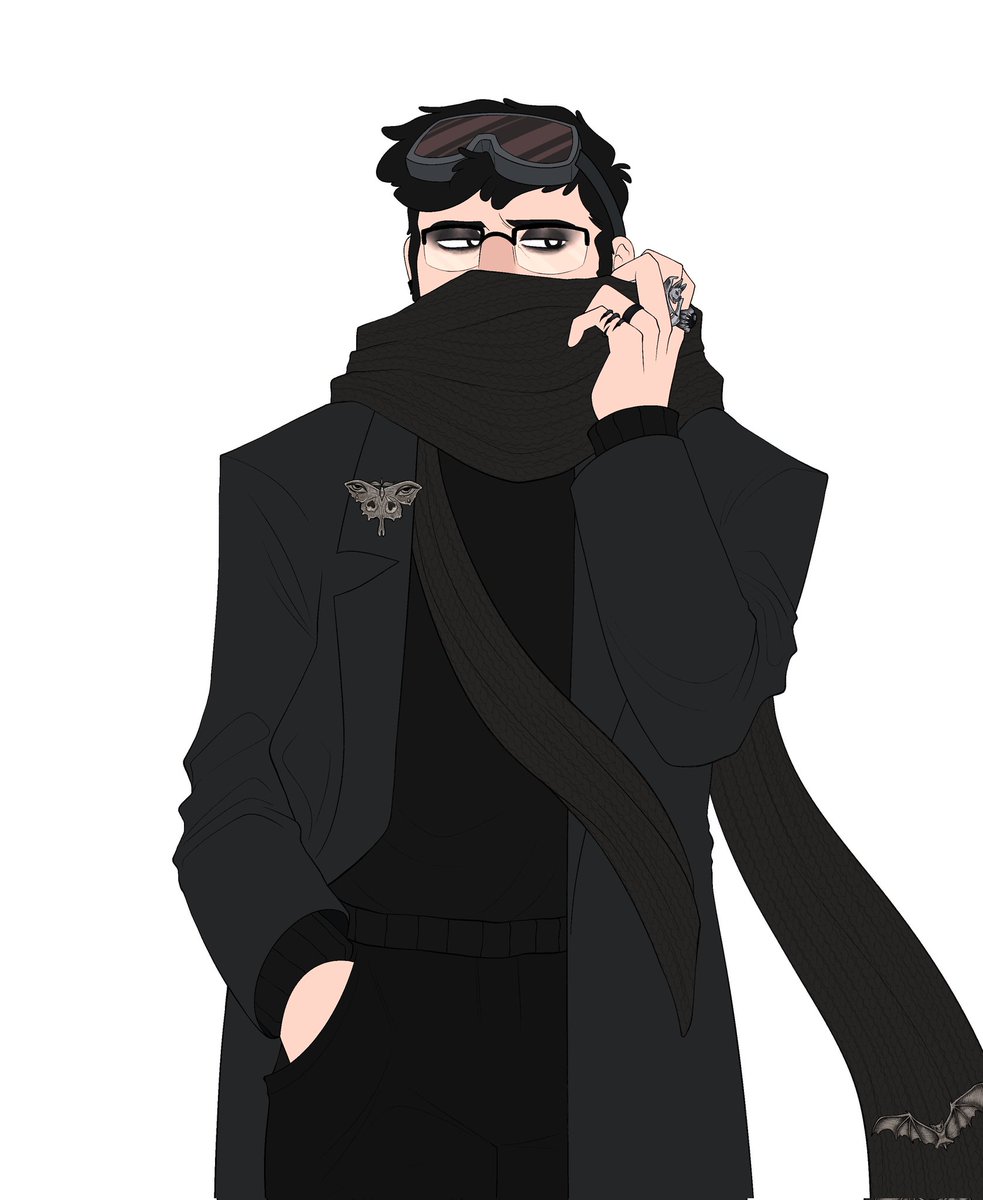 n0stalgiam0nstr's tweet photo. *nudges him out into the world*
One of my AU Fords, Six/6. He's like if portal Ford was a black haired goth, stuck looking 30-something, and had a hunger for the red stuff π©Έπ©Έπ©Έ
He's a Chiropteran.
Art by the incredible @vicartless https://t.co/PAatQTnWtj