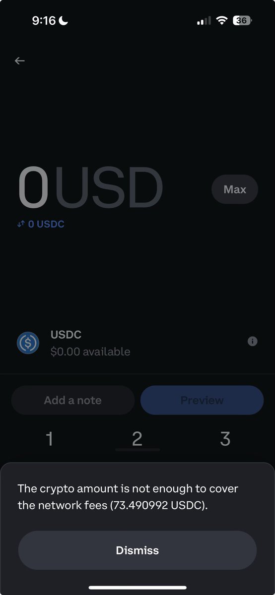 that network fee… yikes $COIN