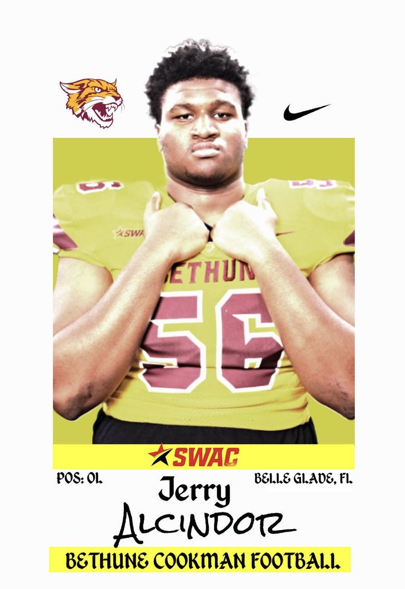Jerry Alcindor 🇭🇹 (@jerryalcindor1) on Twitter photo Proud to be COMMITTED to the Bethune Cookman University
<a href="/Omar_Haugabook/">Omar Haugabook</a> <a href="/B_Wash72/">Coach Wash</a> <a href="/CesarJimenez305/">Cesar Jimenez</a> <a href="/Reese80/">Reese</a> <a href="/BrickByBrick_36/">Coach Marquis Johnson</a> <a href="/AASRHerreraSWFL/">Nicholas Herrera</a> Proud to be COMMITTED to the Bethune Cookman University
<a href="/Omar_Haugabook/">Omar Haugabook</a> <a href="/B_Wash72/">Coach Wash</a> <a href="/CesarJimenez305/">Cesar Jimenez</a> <a href="/Reese80/">Reese</a> <a href="/BrickByBrick_36/">Coach Marquis Johnson</a> <a href="/AASRHerreraSWFL/">Nicholas Herrera</a>