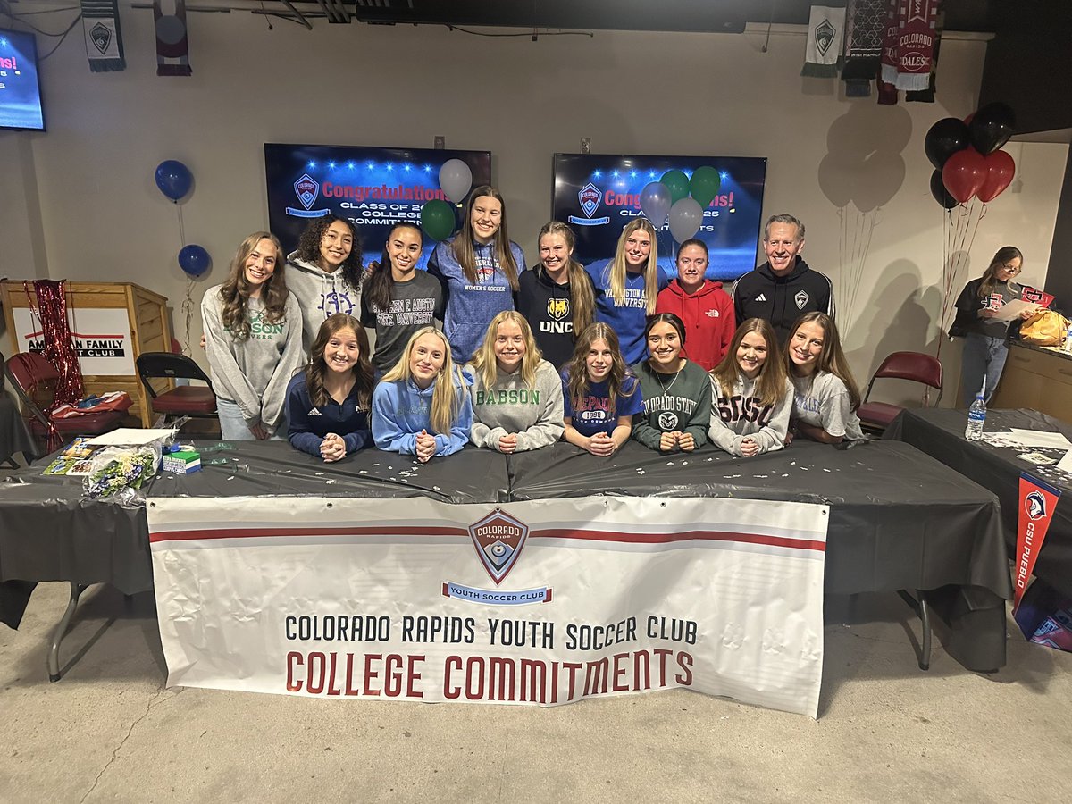 Had a great time celebrating some of our 2025 college commits as they get ready to head off to school in the fall to start the next chapter of their soccer journey! <a href="/RapidsYouthClub/">Rapids Youth Soccer</a> <a href="/ECNLgirls/">ECNL Girls</a> <a href="/ImCollegeSoccer/">College Soccer Truth ™</a> <a href="/ImYouthSoccer/">ECNL/GA/Recruiting/College Soccer</a> <a href="/RapidsYouthCPP/">RapidsYouthSoccerCPP</a>