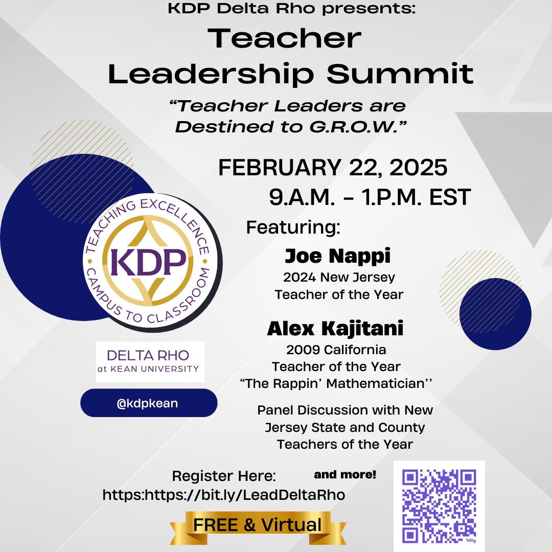 Leana Malinowsky- Middlesex CTOY 2023 (@msmalinowsky) on Twitter photo Join <a href="/kdpkean/">Kappa Delta Pi - Delta Rho Chapter</a> four our third annual Leadership Summit! We have amazing speakers this year! Register for this free, virtual summit and join the fun! #teacherleadership #liveloveteach #teachloveinspire #KDP Join <a href="/kdpkean/">Kappa Delta Pi - Delta Rho Chapter</a> four our third annual Leadership Summit! We have amazing speakers this year! Register for this free, virtual summit and join the fun! #teacherleadership #liveloveteach #teachloveinspire #KDP