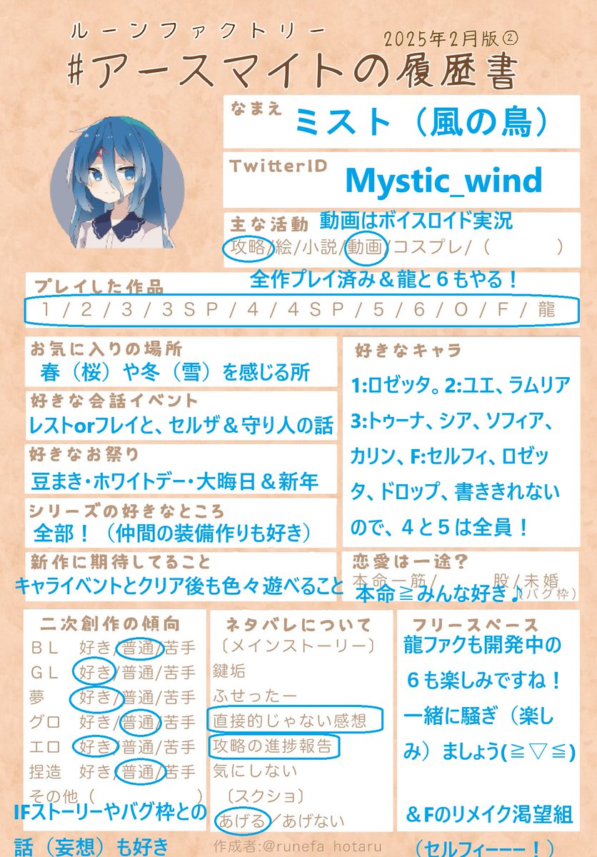 ミスト(風の鳥)@趣味垢 tweet media