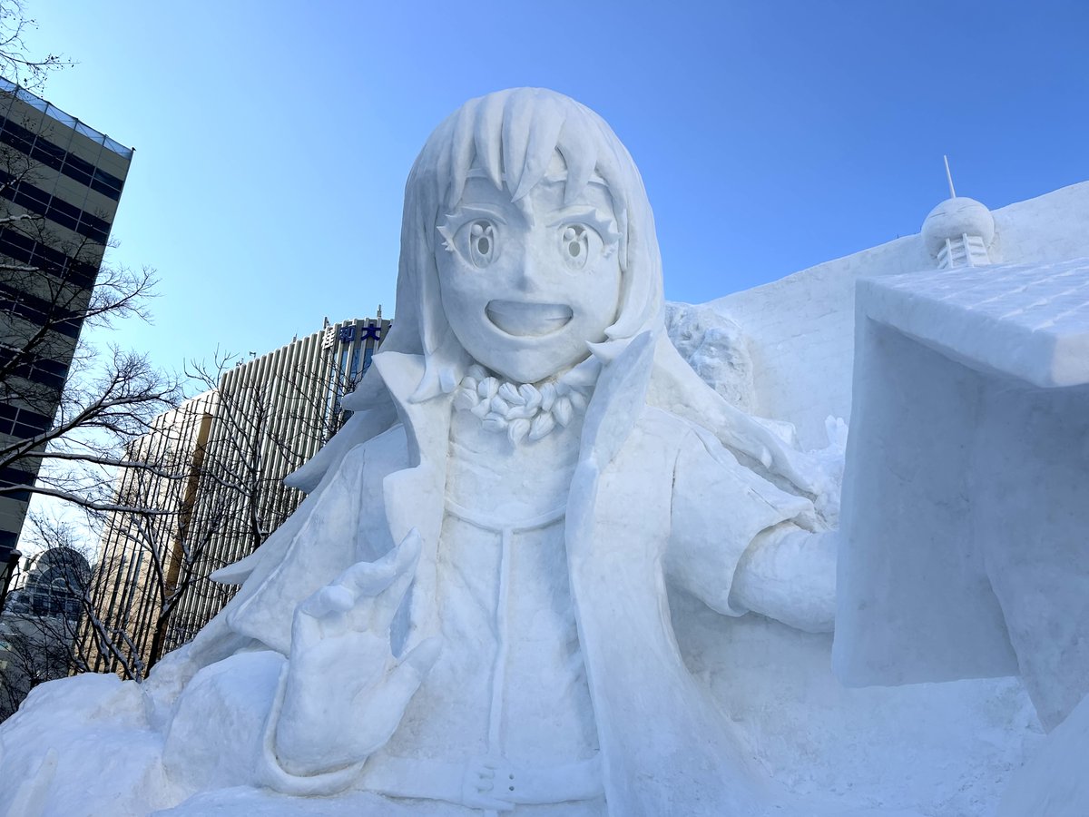 いよいよ明日から！／ #転スラ 大雪像がついに完成☃️ 2025さっぽろ雪
