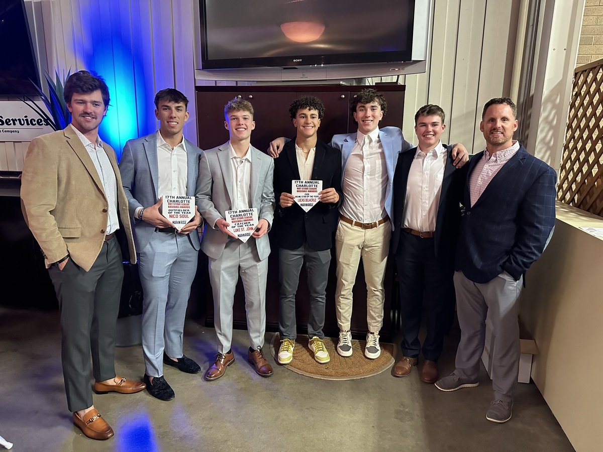 Luke St. John (@luke_stjohn3) on Twitter photo Honored to be awarded the โCatcher of the Yearโ for the Greater Charlotte Region at the <a href="/HotStoveDinner/">Hot Stove League Baseball and Softball Awards</a> tonight. Shoutout to my Marvin boys for also getting some recognition.
<a href="/MRHSBasebal1/">Marvin Ridge Baseball</a>
<a href="/WingateBaseball/">Wingate Baseball</a> Honored to be awarded the โCatcher of the Yearโ for the Greater Charlotte Region at the <a href="/HotStoveDinner/">Hot Stove League Baseball and Softball Awards</a> tonight. Shoutout to my Marvin boys for also getting some recognition.
<a href="/MRHSBasebal1/">Marvin Ridge Baseball</a>
<a href="/WingateBaseball/">Wingate Baseball</a>
