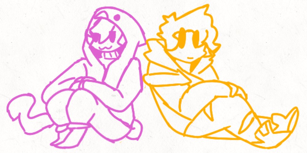 Un pequeño boceto de un dibujo que voy a hacer espero les guste y tengan buen día o noche.#MagmaBoiFanart y #CapitanGatoFanArt