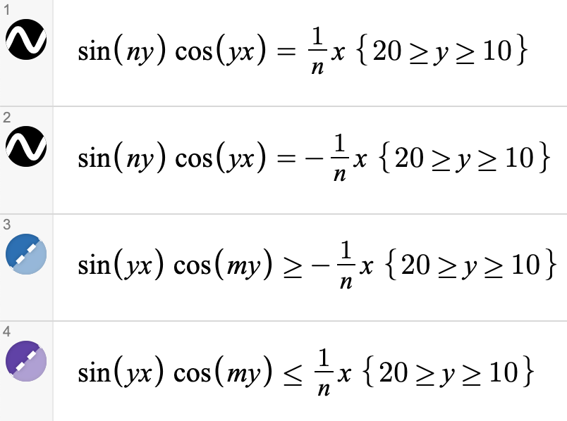 mathladyhazel's tweet image. If you turn tedious equations into visuals, you get something beautiful. [bit.ly/3cVZlet]