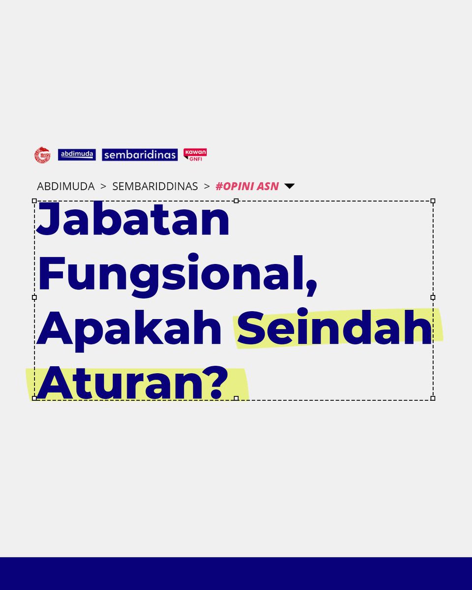 abdimuda_id's tweet image. Peluangnya sih gede banget, tapi apakah perjalanan menuju puncaknya semudah yang dibayangin? Banyak hal yang perlu dilalui, yuk bahas bareng! #Karir #JabatanFungsional