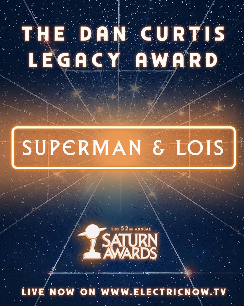Congratulations to #Superman&amp;Lois for receiving The Dan Curtis Legacy Award in recognition of its outstanding contribution to superhero storytelling! Celebrate this iconic moment and more right now on #ElectricNOW using the link in our bio.