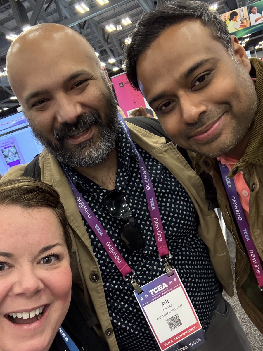 annkozma723's tweet photo. So great to see  my friends from @flutenfeather this week @TCEA — so glad we got to connect again, this time IRL! https://t.co/7v39q6MV1P