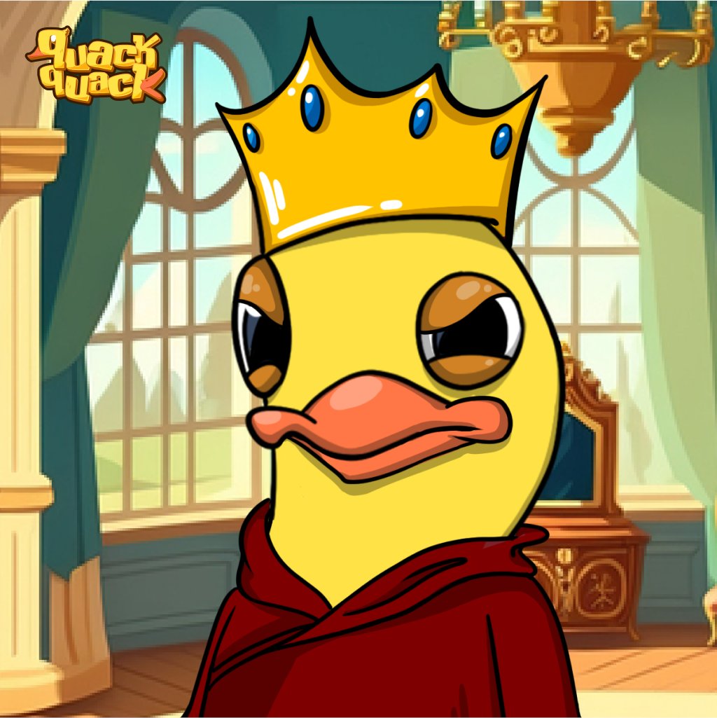 King of the Quack Quack Kingdom - where every day is a good day to hatch eggs! 🦆👑

#QuackQuack