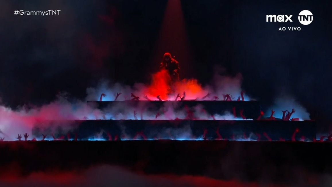 SiteTheWeekndBR's tweet image. MEU DEUS DO CÉU! The Weeknd no palco do #Grammys!