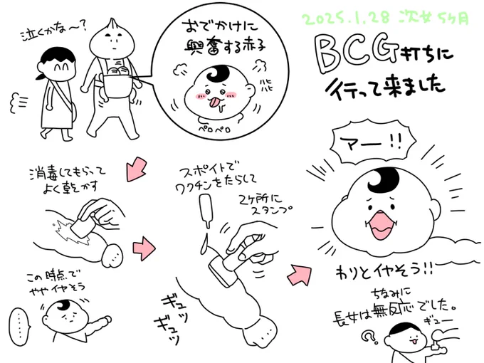 BCG打ちに行ってきた日記 泣きませんでした 