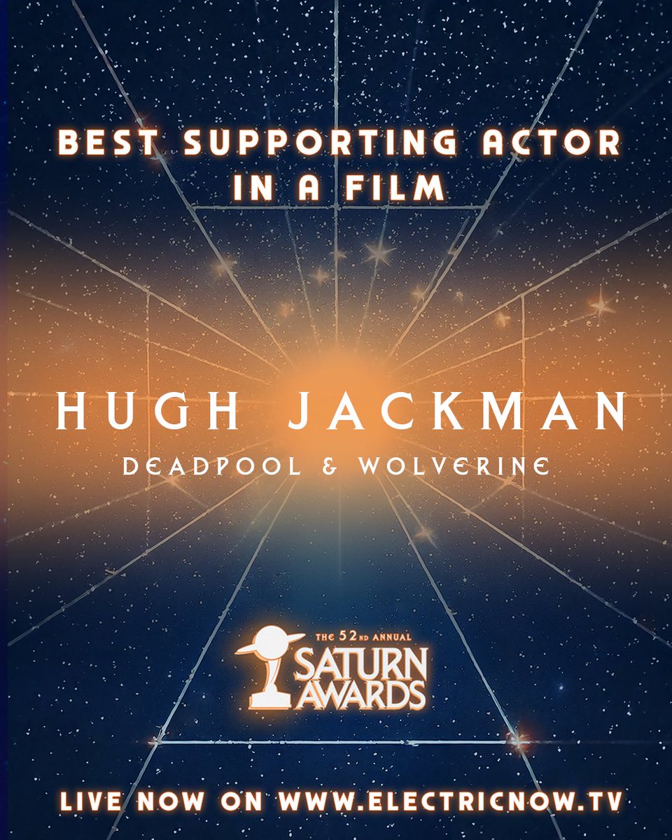 We’re thrilled to congratulate @hughjackman on Best Supporting Actor in a Film for #DeadpoolandWolverine ! Catch the rest of the show now on #ElectricNOW. Link in bio.