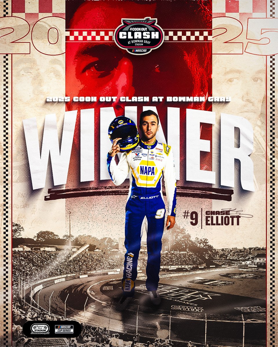 From the pool hall to The Madhouse, the si-reen sounds!

<a href="/chaseelliott/">Chase Elliott</a> wins the #CookOutClash at <a href="/BGSRacing/">Bowman Gray Stadium</a>!