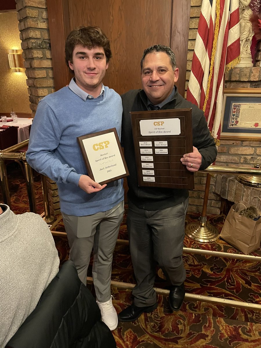 CSPBearsBase's tweet photo. Congrats to @setts12_jack the winner of our Spirit of Kos award. https://t.co/D5wezuEqaS