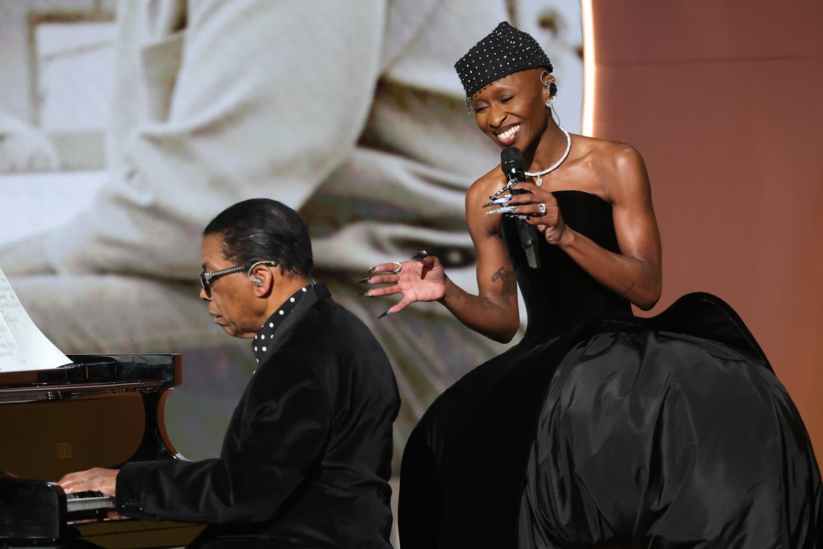 Recording Academy / GRAMMYs (@recordingacad) on Twitter photo Cynthia Erivo and <a href="/herbiehancock/">Herbie Hancock</a> are filling our hearts with song in honor of @QuincyJones and his storied music career. 🌕 Cynthia Erivo and <a href="/herbiehancock/">Herbie Hancock</a> are filling our hearts with song in honor of @QuincyJones and his storied music career. 🌕