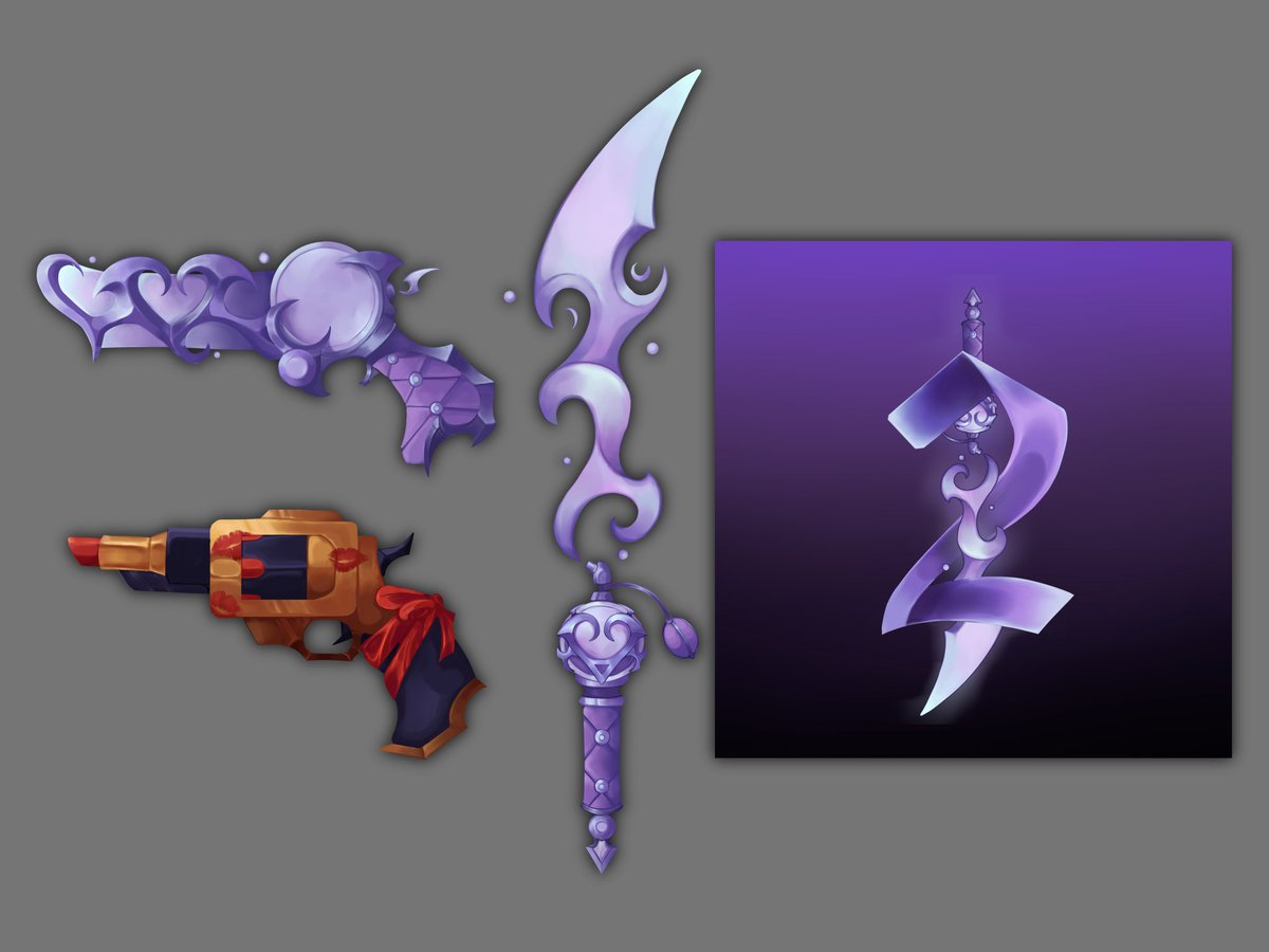 Here is my 2025 Valentine's Concept, I really enjoyed making these this year!
I'd like to show the Fragrance Knife and Perfume Gun, along with the Lovesick Gun! ✨️💄
<a href="/NikilisRBX/">Nikilis</a> <a href="/Colbemo/">Colbe</a> <a href="/MM2intel/">MM2 intel 🔪</a> <a href="/MM2Overview/">MM2 Overview</a>