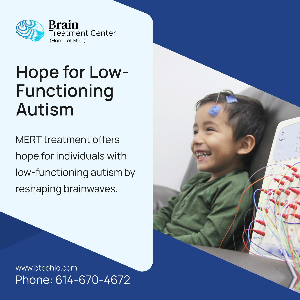 brain_tmc's tweet image. Discover how MERT treatment at Brain Treatment Center - Cincinnati MERT TREATMENT provides tailored solutions for low-functioning autism, helping individuals achieve greater functionality and quality of life. Schedule a consultation today! 

#MainevilleOH #AutismCare